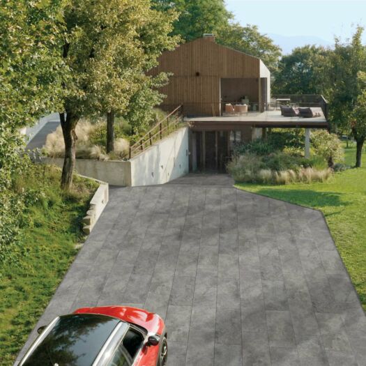 How to use large paving slabs on a driveway