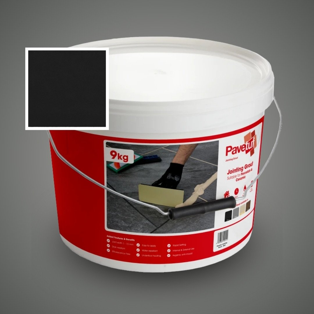 Pavetuf_Jointing Grout for Porcelain Paving 9kg-Black