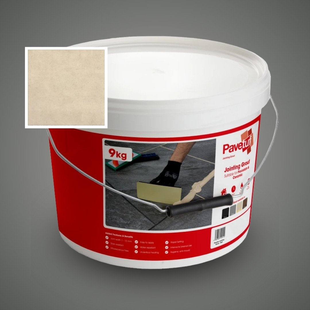 Pavetuf_Jointing Grout for Porcelain Paving 9kg-Buff
