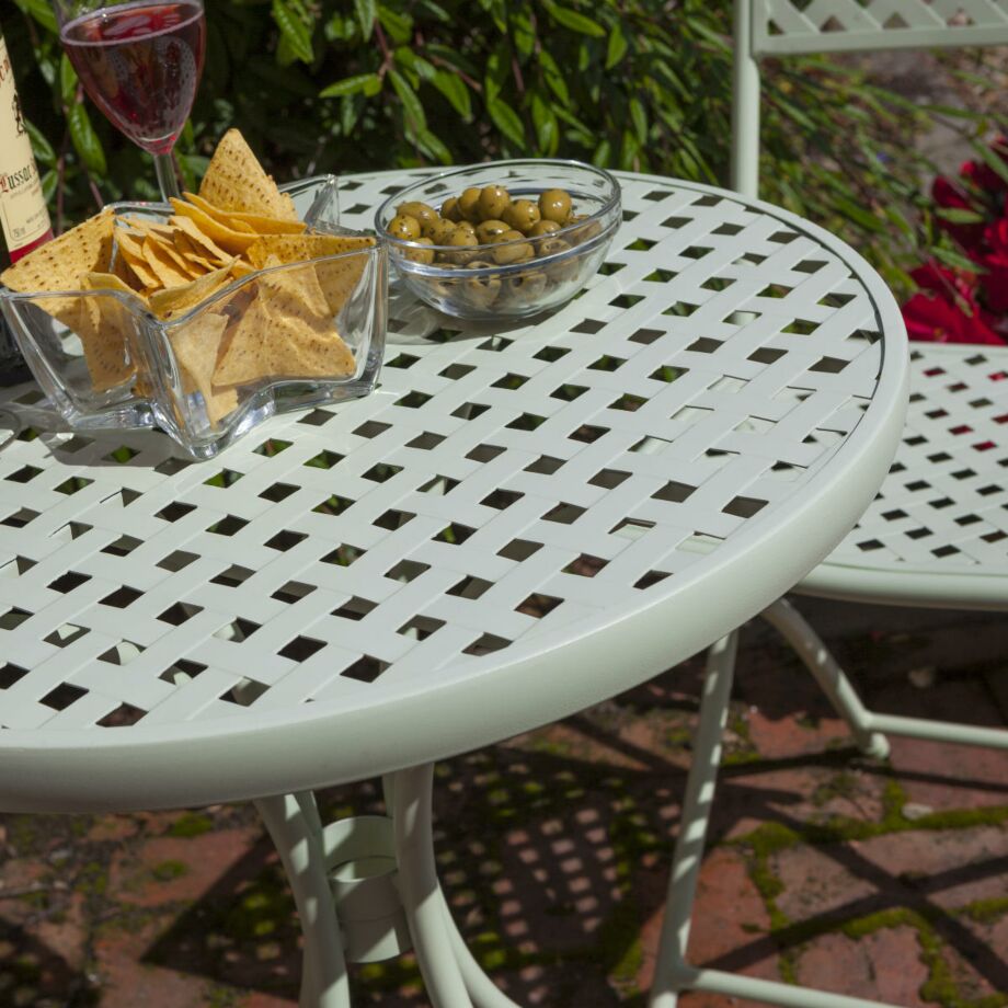 Rowlinson Havana Lattice Bistro Set Green