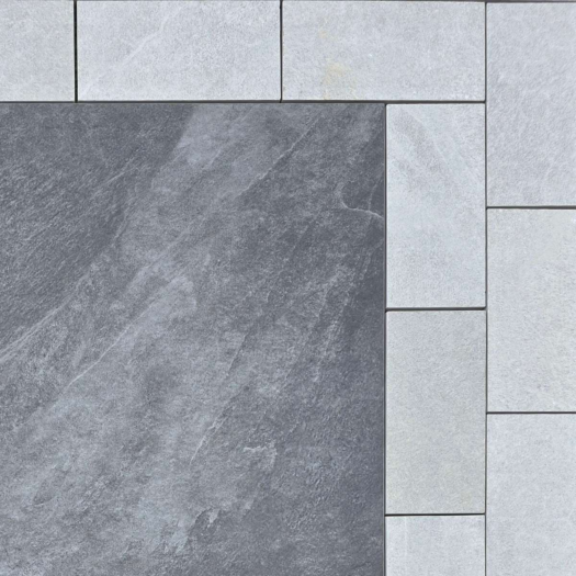 Paving Superstore _ Porcelain 'Italiano Sett' Castle Grey - PAVING SLABS / BORDER TILES