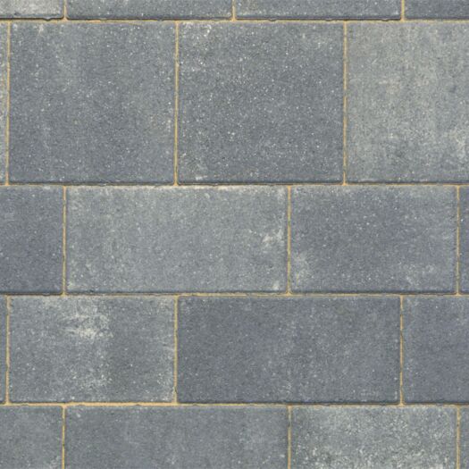 Stonemarket Paving_Concrete 'Medley Driveway' Frost Grey Smooth-BLOCK PAVING