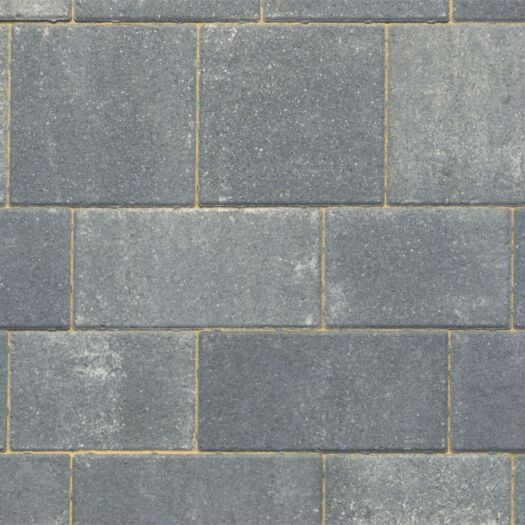 Stonemarket Paving _ Concrete 'Medley Driveway' Frost Grey Smooth - BLOCK PAVING