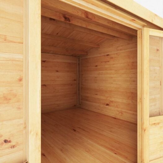 Mercia _ Home Office Elite Log Cabin With Side Shed 5.1m x 4m - Cabin