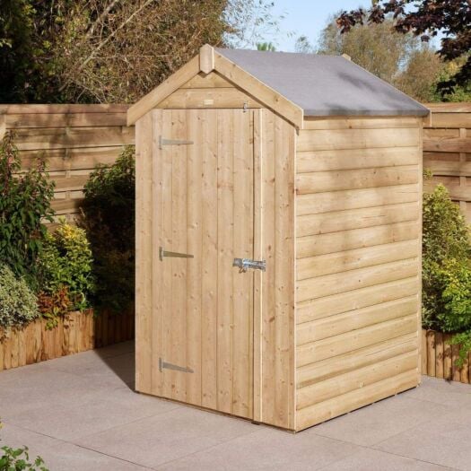 Rowlinson _ Shiplap Single Door Apex Roof - Shed