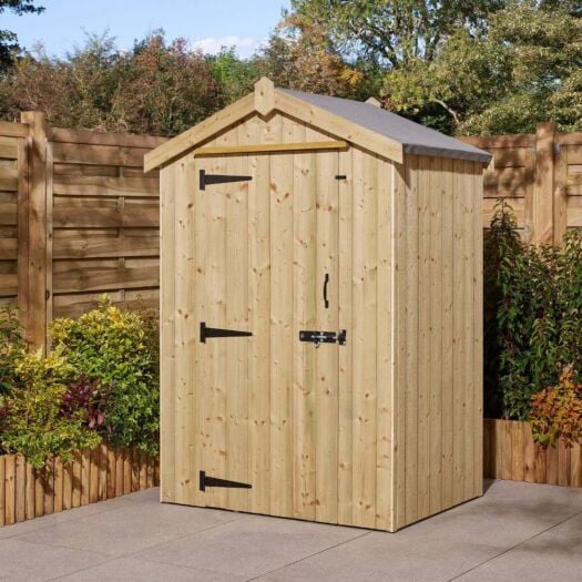 Rowlinson _ Heritage Pressure Treated Shed with Single Door- Shed