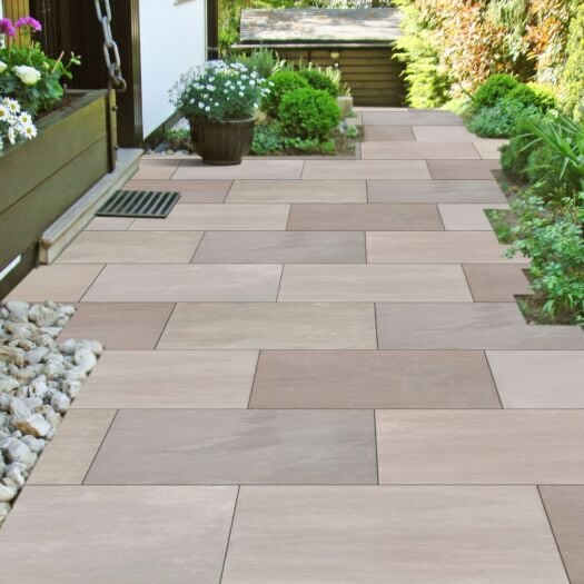 Strata Paving _ Porcelain 'Canova' Raj Green - PAVING SLABS