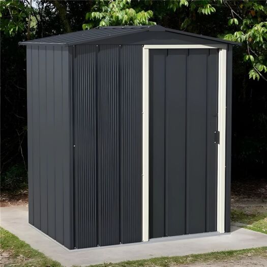Storemore _ 'Sapphire' Metal, Apex Roof - Shed