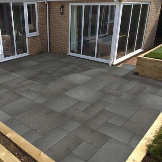 Paving Superstore _ Riven Limestone 'Primary Range' Dove Grey - PAVING SLABS