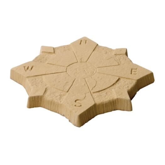 Bowland Stone Paving  _ Concrete 'Compass' Bath Buff - STEPPING STONES