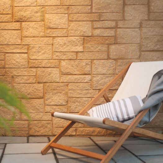 Bowland Stone _ Concrete 'Priory Split' Summer Corn - WALLING