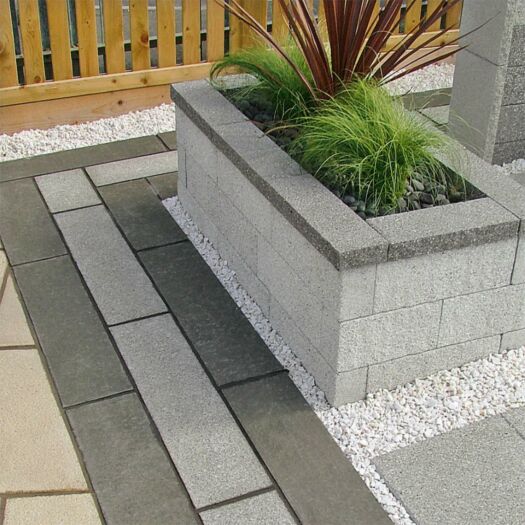 Marshalls Paving_Concrete 'Argent' Light-WALL COPING / PATH EDGING