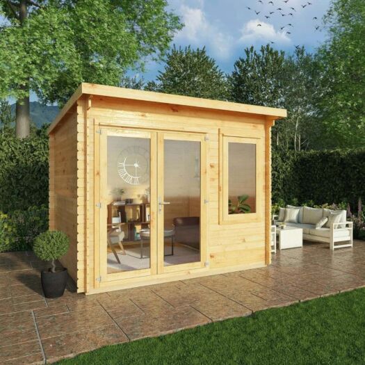 Mercia _ Elite Pent Log Cabin 28mm - Cabin
