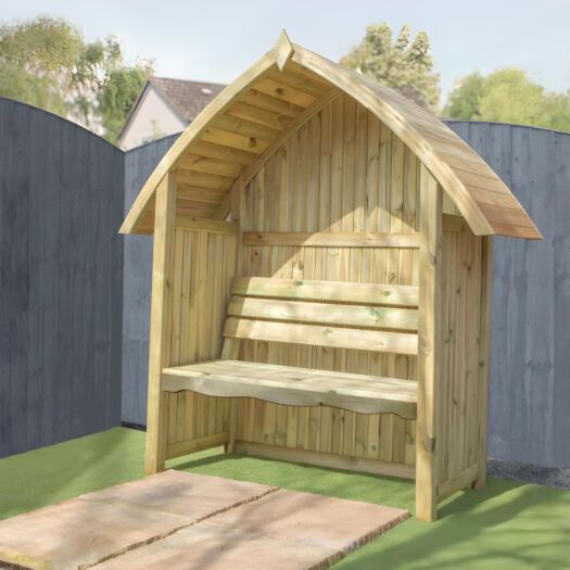 Mercia _ Trent Arch Top Arbour Seat