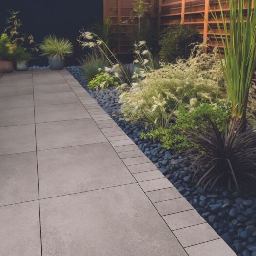 Strata Paving _ Porcelain 'Encore Cobble' Polar Terra Grey - PAVING SLABS / SETTS
