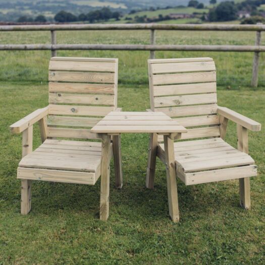 Paving Superstore _ 'Rustic Country' - Clover Loveseats Angled Set