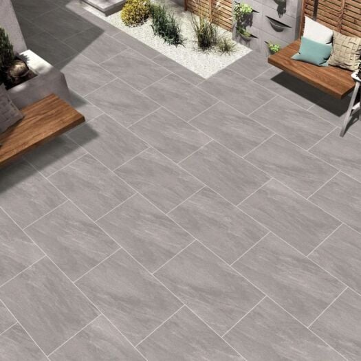 Paving Superstore _ Porcelain 'Element Range' Anthracite Lite - PAVING SLABS