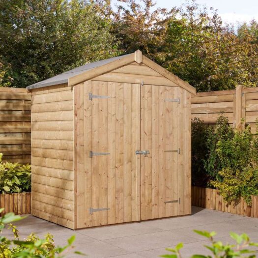 Rowlinson _ Shiplap Double Door Apex Roof - Shed