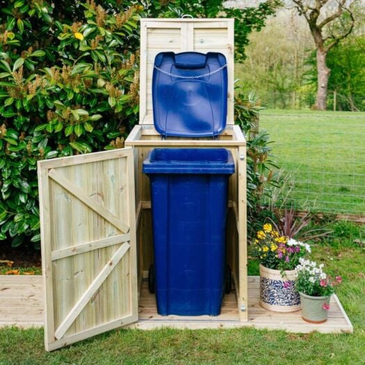 Garden Village _ Shireburn Single Wheelie Bin Store 