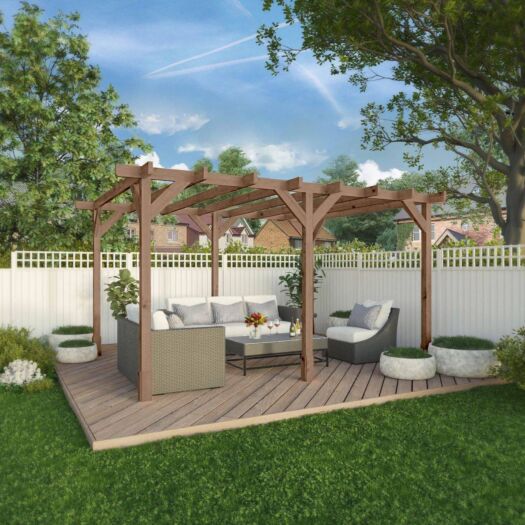 Mercia _Trent Pressure Treated Pergola