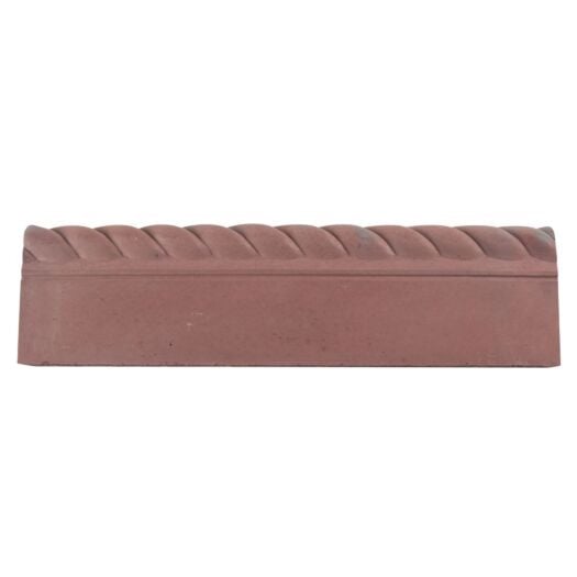 Bowland Stone _ Concrete 'Full Scroll' Old Red - EDGING