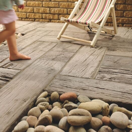Bowland Stone _ Concrete 'Sleeper' Brown Oak - PAVING SLABS