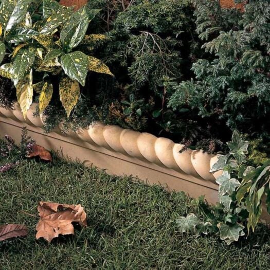 Bowland Stone _ Concrete 'Full Scroll' Barley - EDGING