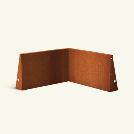Adezz _ Corten Steel - Inside Corner - Retaining Walls