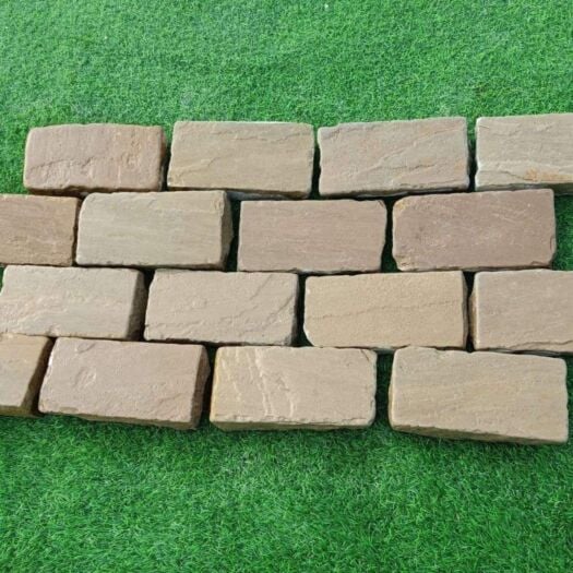 Paving Superstore _ Riven Sandstone 'Primary Range' Raj Green - SETTS