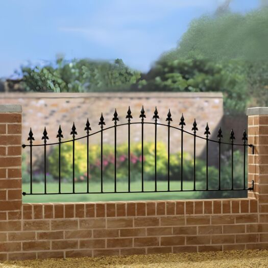 Burbage_Saxon-Arched Railing Panel 1.8m width x 0.5m to 0.7m height