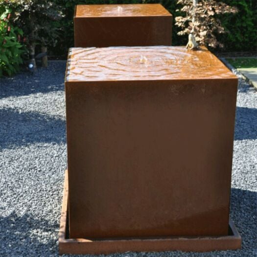 Adezz _ Corten Steel Water Block - Water Feature