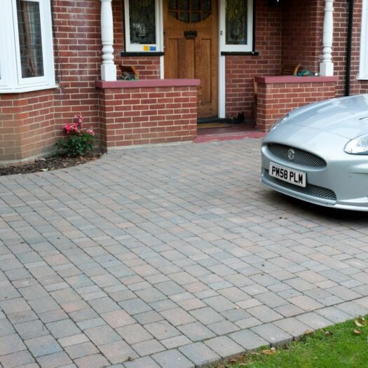 Brett Paving _ Concrete 'Alpha Antique' Burnt Oak-BLOCK PAVING