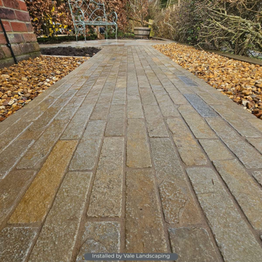 London Stone _ Limestone 'Linea Range' Antique Yellow - BLOCK PAVING
