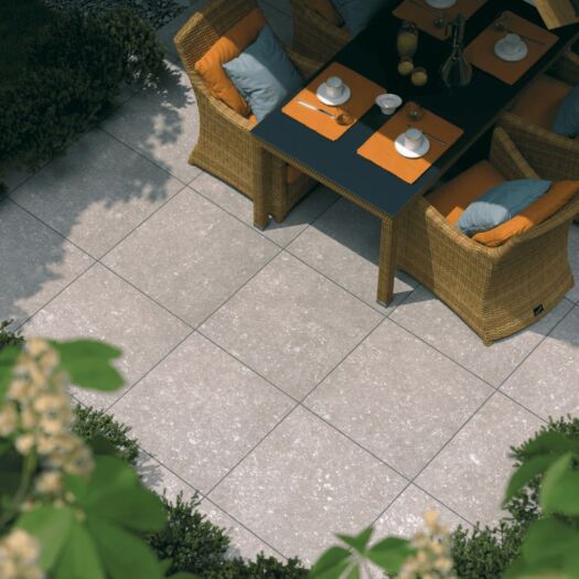 Talasey _ Porcelain 'Vitripiazza Aragon' Dove - PAVING SLABS