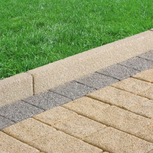 Marshalls Paving _ Concrete 'Drivesett Argent' Natural - WALL COPING / PATH EDGING