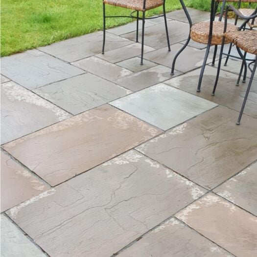 Paving Superstore _ Riven Sandstone 'Select Range' Autumn Brown - PAVING SLABS