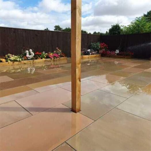 Paving Superstore _ Sawn & Honed Sandstone 'Select Range' Autumn Brown-PAVING SLABS