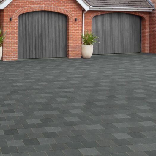 Stonemarket Paving _ Concrete 'Avenu' Charcoal - BLOCK PAVING