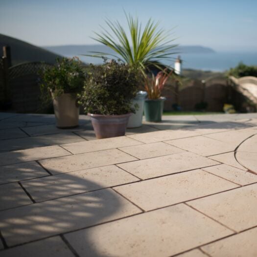 Bowland Stone _ Concrete 'Baroque' Limestone - PAVING SLABS
