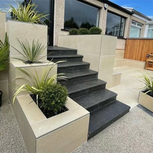 Paving Superstore Pro Range _ Porcelain 'Maharajah' Beige - PAVING SLABS