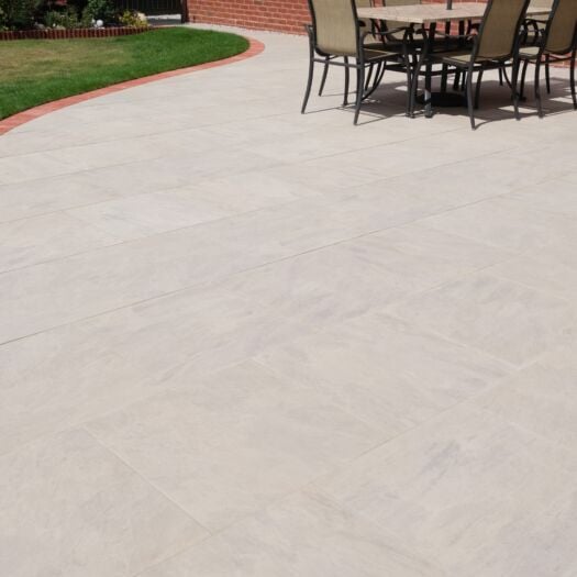 Talasey _ Porcelain 'Vitripiazza Bellstone' Kreme-PAVING SLABS