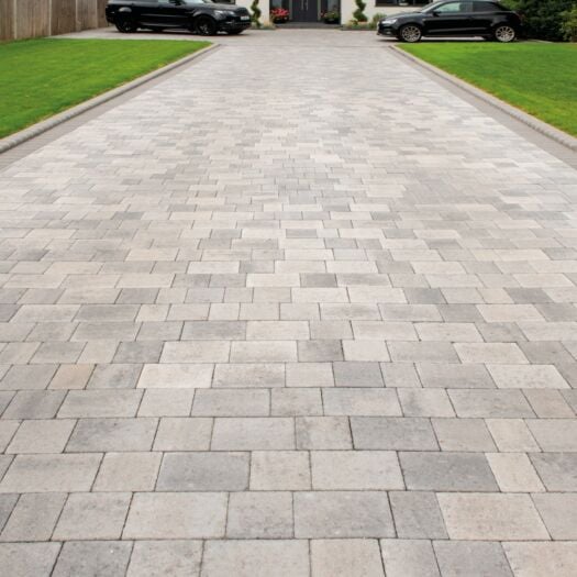 Brett Paving _ Concrete 'Beta Trio' Silver Haze - BLOCK PAVING