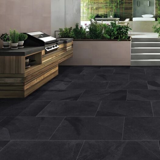 Paving Superstore _ Porcelain 'Element Range' Brazilian Black - PAVING SLABS