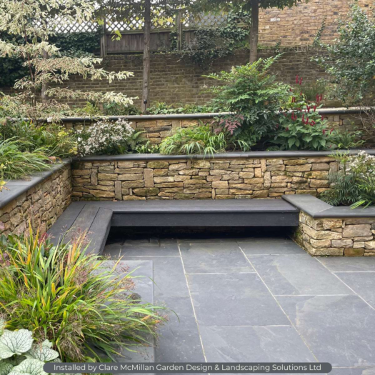London Stone _ Natural Slate Brazilian Black - PAVING SLABS