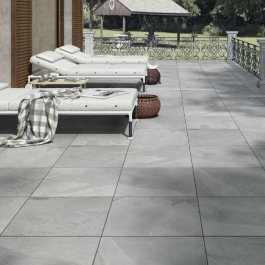 Paving Superstore _ Porcelain 'Ideal Range' Brazilian Grey - PAVING SLABS