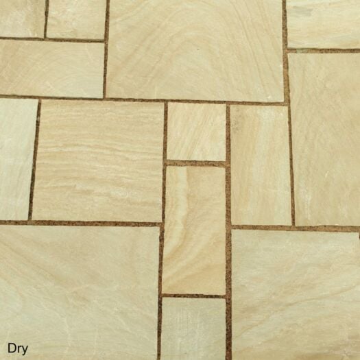 Paving Superstore _ Riven Sandstone 'Ideal Range' Buff - PAVING SLABS