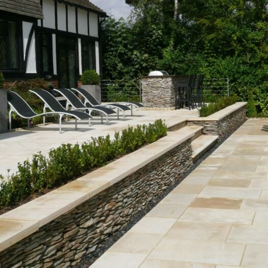 Paving Superstore Pro Range _ Riven Sandstone Buff Natural - PAVING SLABS