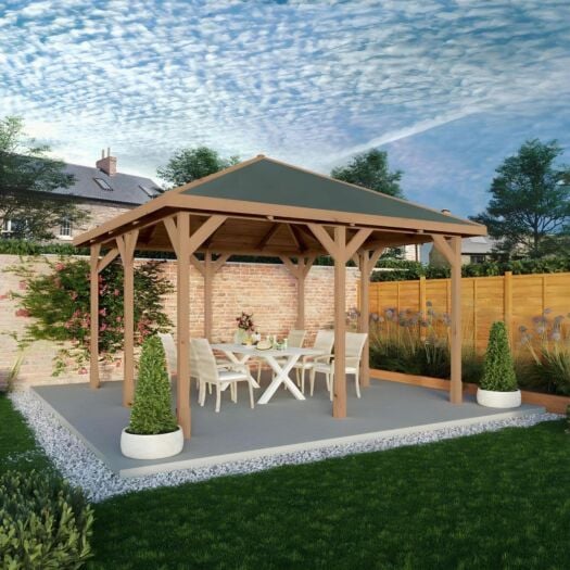 Mercia _Carlton Gazebo Pressure Treated-Gazebo