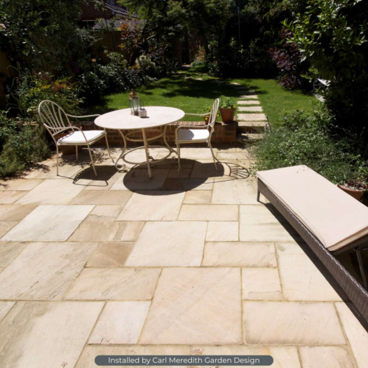 London Stone _ Riven Sandstone Mint - PAVING SLABS