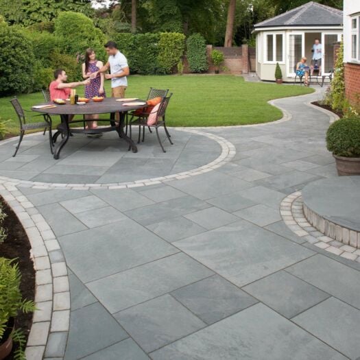 Marshalls Paving _ Slate 'Casarta' Silver Grey-PAVING SLABS